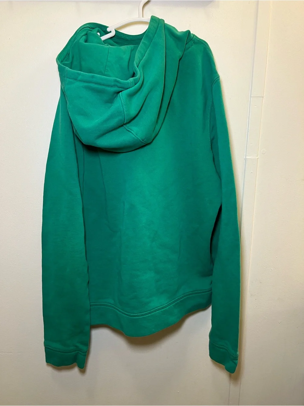 Nike Boys Pullover Hoodie Large Green Logo Sweatshirt Pocket